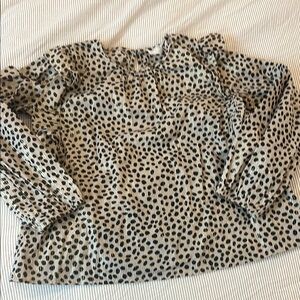 Crewcuts Black and Gold Polka Dot Top